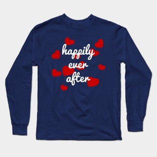 Happily Ever After Millennial Pink Long Sleeve T-Shirt